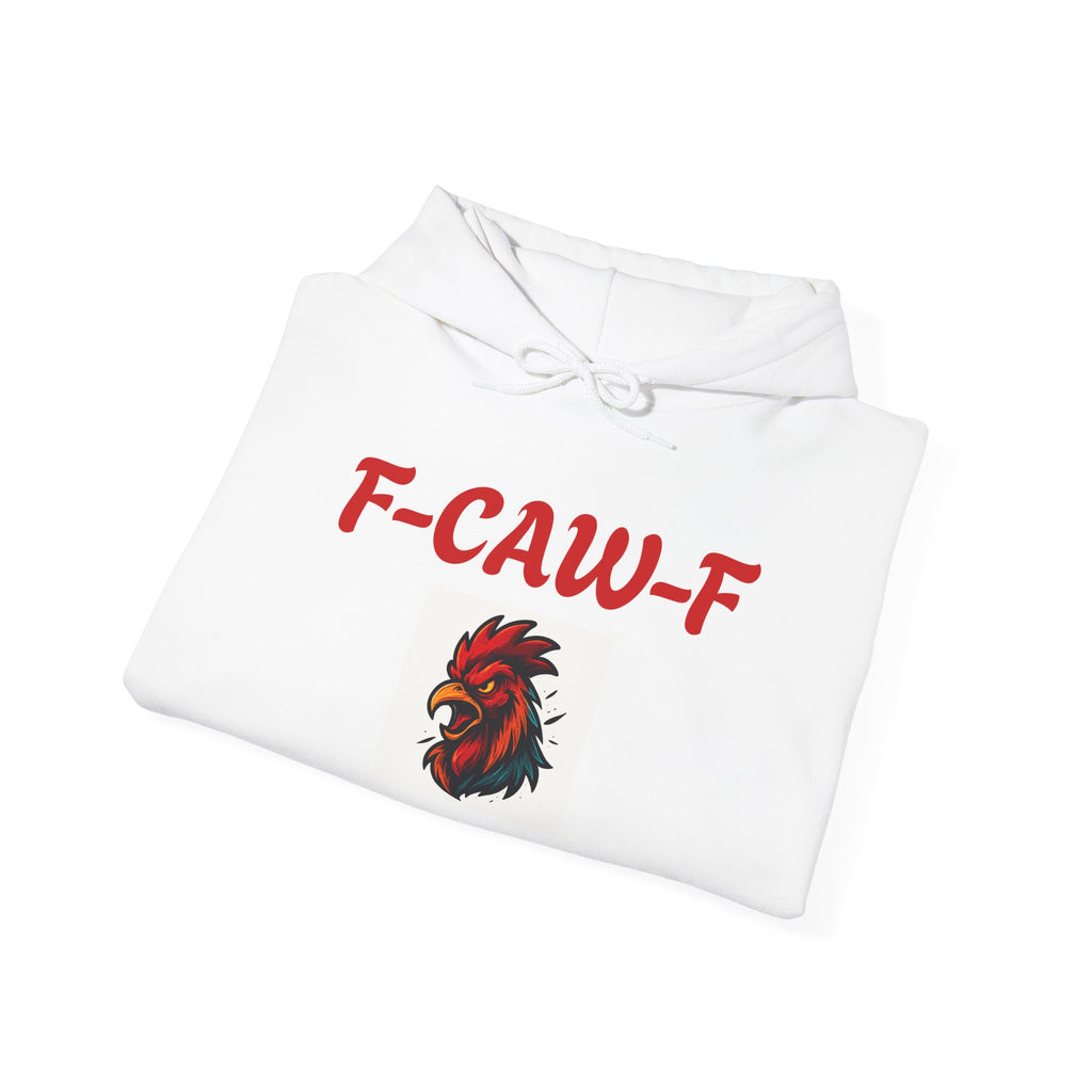 Rooster F-CAW-F Graphic Hoodie – Funny Rooster Farm & Poultry Lover Sweatshirt