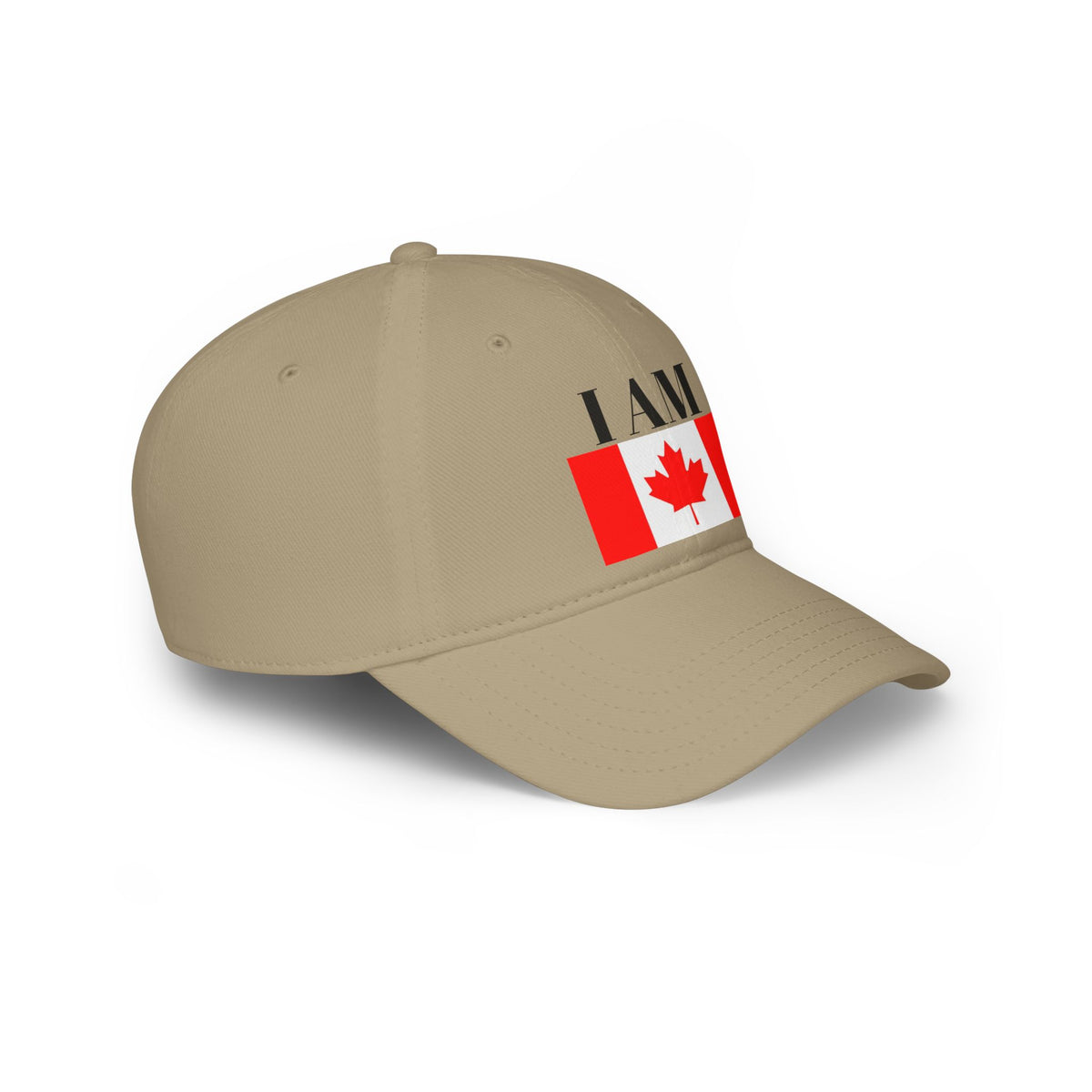 I Am Canadian Statement Low Profile Baseball Cap One Size