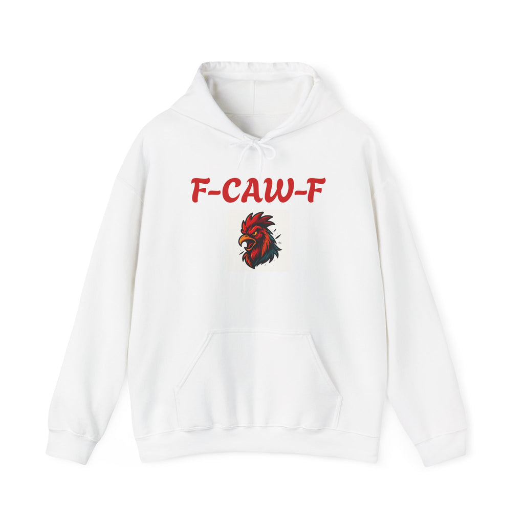 Rooster F-CAW-F Graphic Hoodie – Funny Rooster Farm & Poultry Lover Sweatshirt
