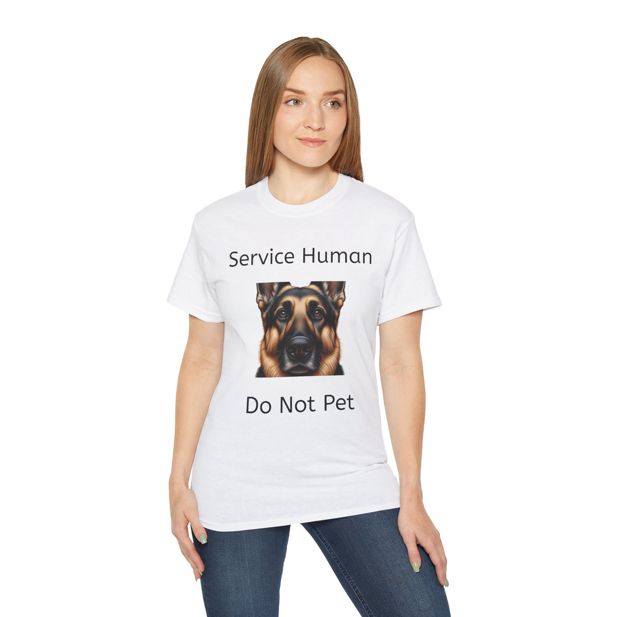 Service Human German Shepard  Do Not Pet  Unisex T