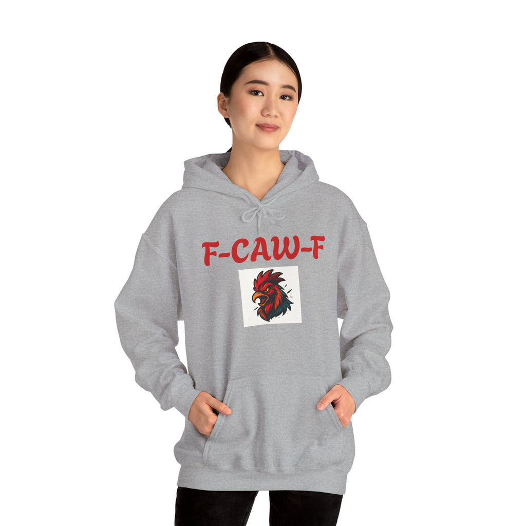 Rooster F-CAW-F Graphic Hoodie – Funny Rooster Farm & Poultry Lover Sweatshirt