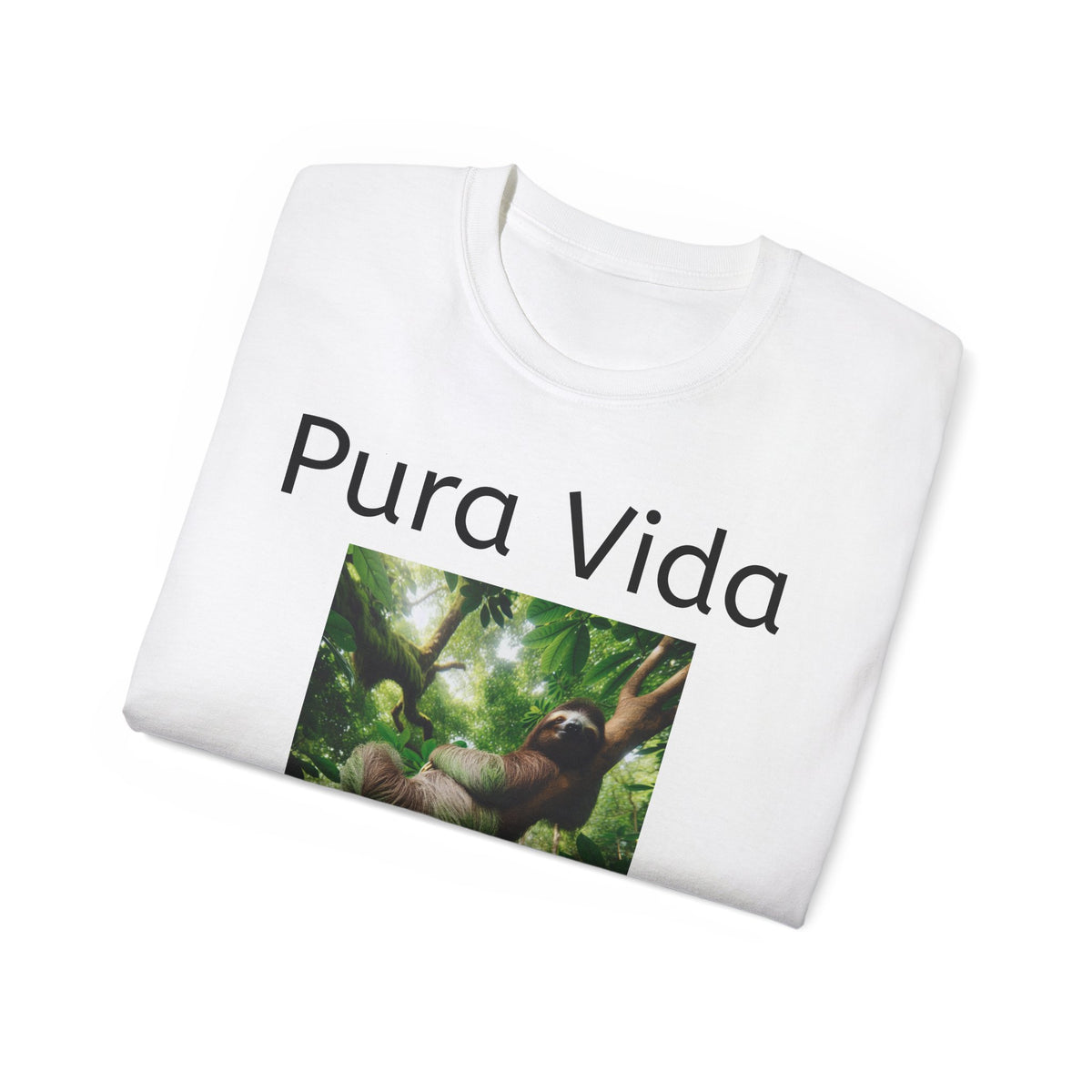 Pura Vida Sloth T - Live Slow Unisex Cotton T