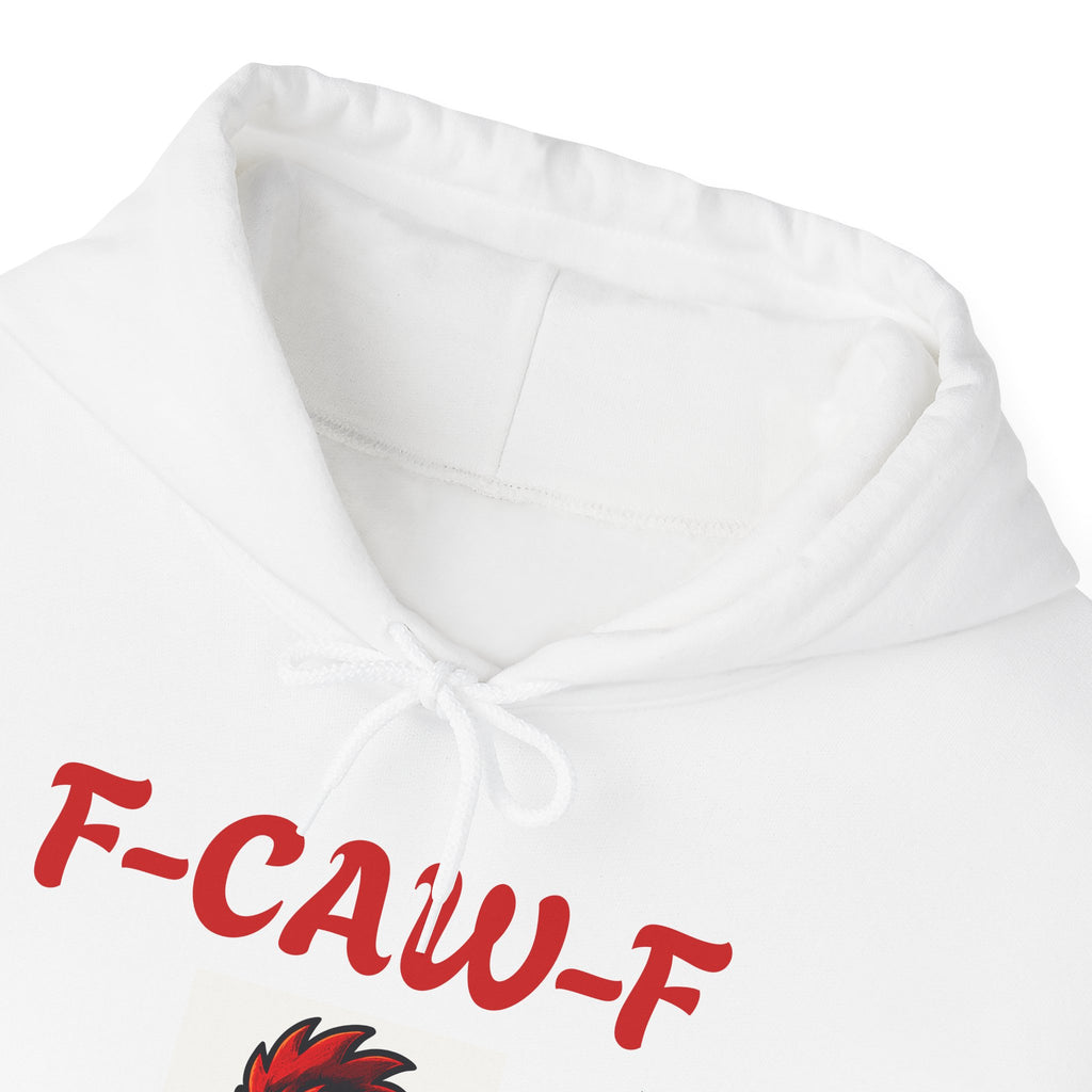Rooster F-CAW-F Graphic Hoodie – Funny Rooster Farm & Poultry Lover Sweatshirt
