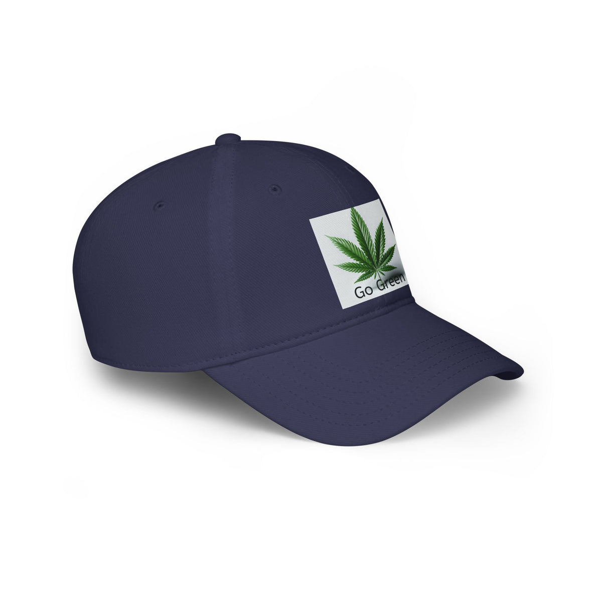 Go Green Marijuana Leaf - Low Profile Baseball Cap Pro pot One Size