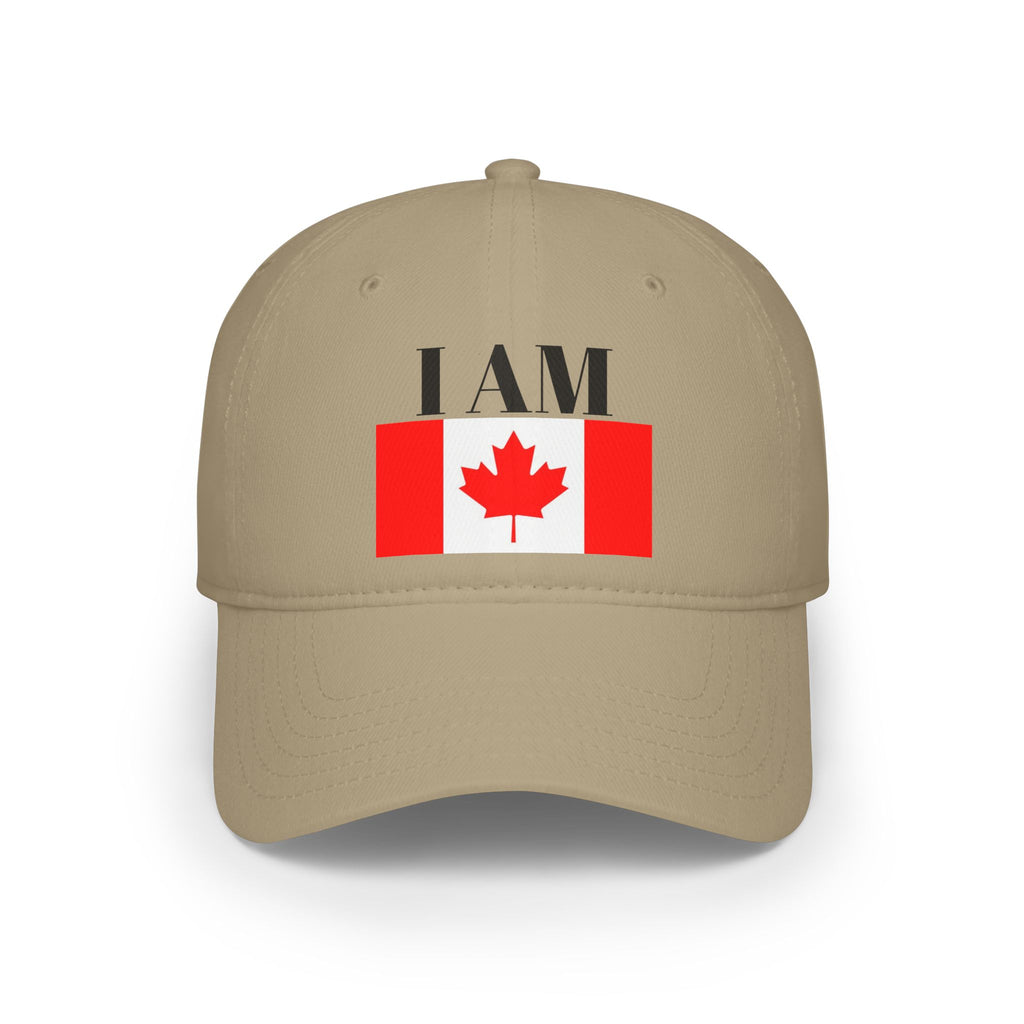 I Am Canadian Statement Low Profile Baseball Cap One Size