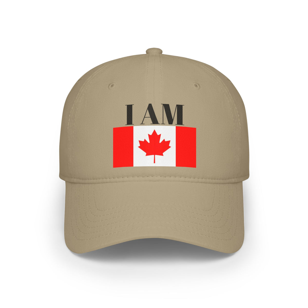 I Am Canadian Statement Low Profile Baseball Cap One Size