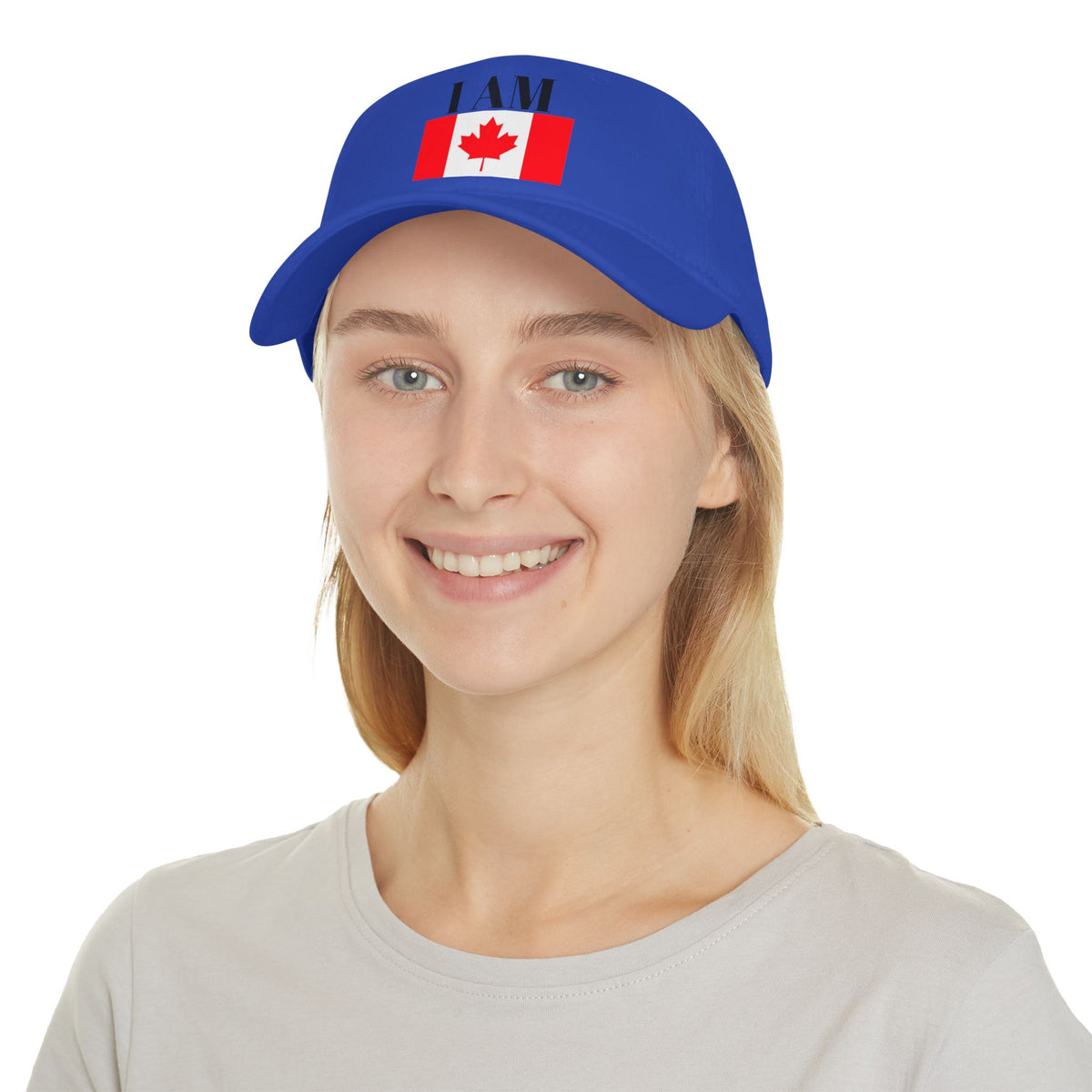 I Am Canadian Statement Low Profile Baseball Cap One Size