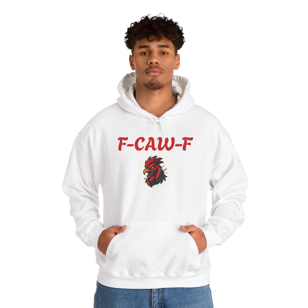 Rooster F-CAW-F Graphic Hoodie – Funny Rooster Farm & Poultry Lover Sweatshirt