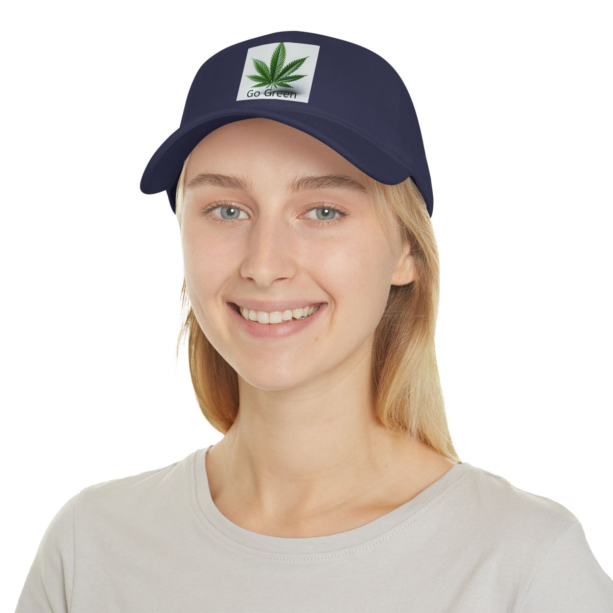 Go Green Marijuana Leaf - Low Profile Baseball Cap Pro pot One Size