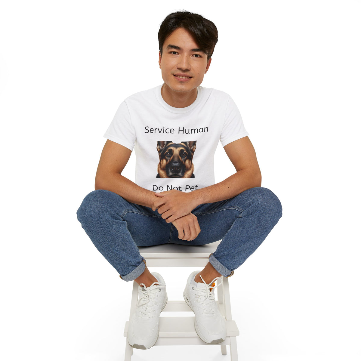 Service Human German Shepard  Do Not Pet  Unisex T