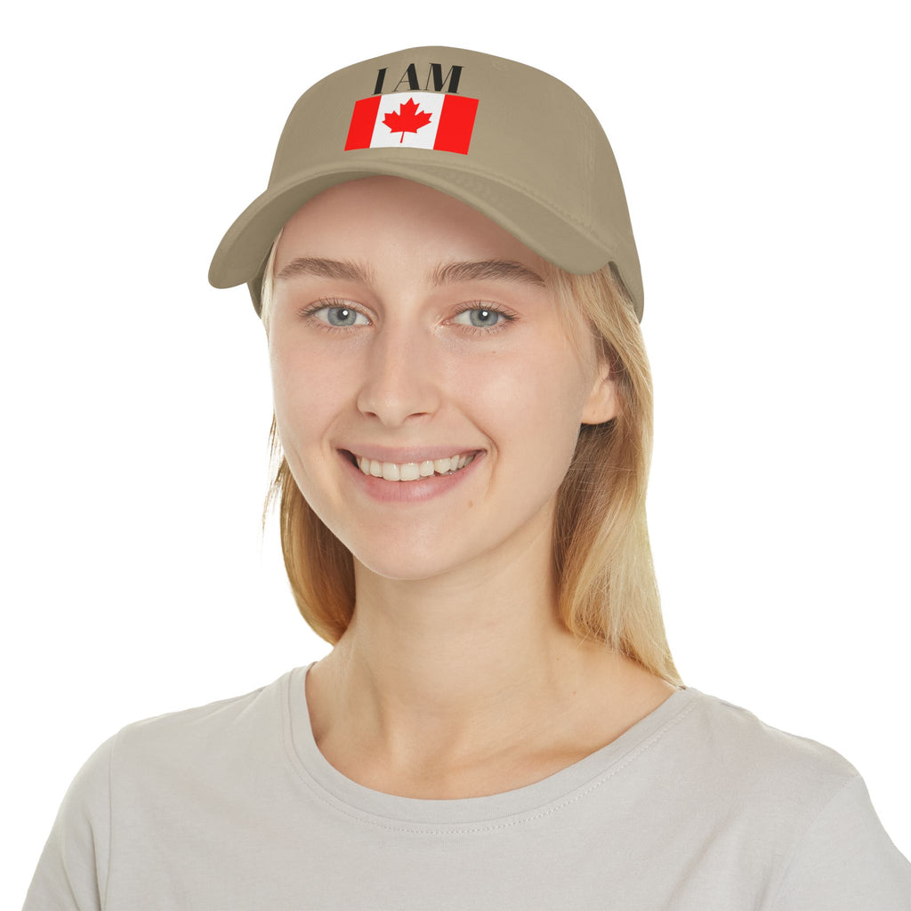 I Am Canadian Statement Low Profile Baseball Cap One Size
