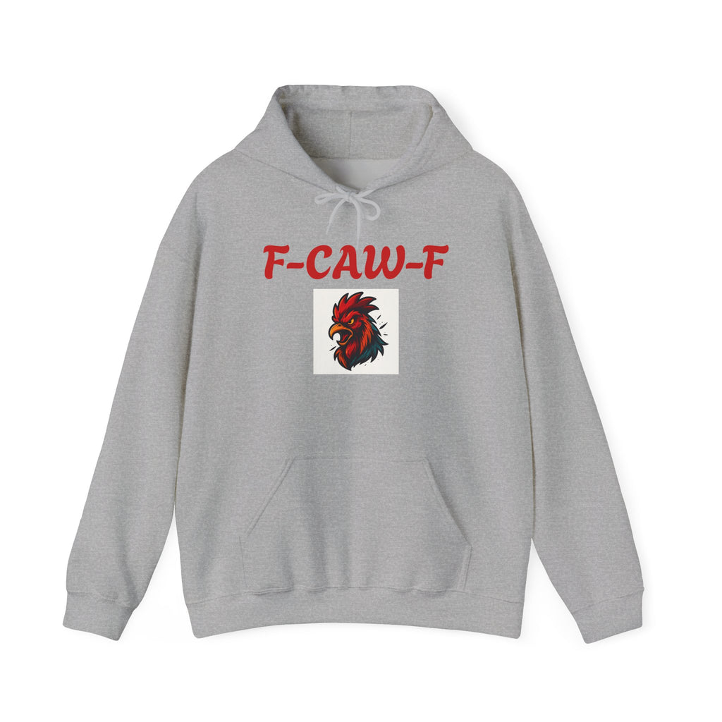 Rooster F-CAW-F Graphic Hoodie – Funny Rooster Farm & Poultry Lover Sweatshirt