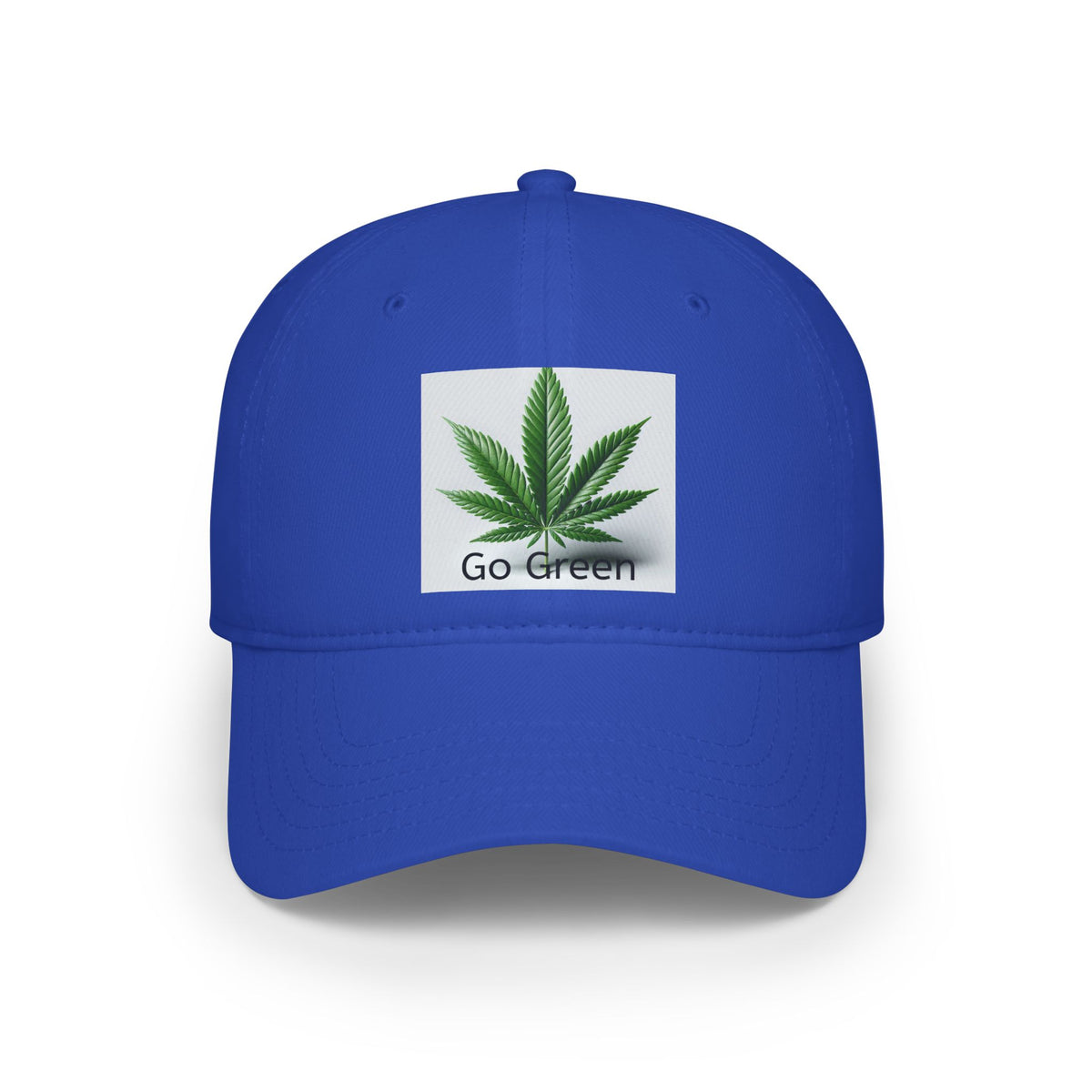 Go Green Marijuana Leaf - Low Profile Baseball Cap Pro pot One Size