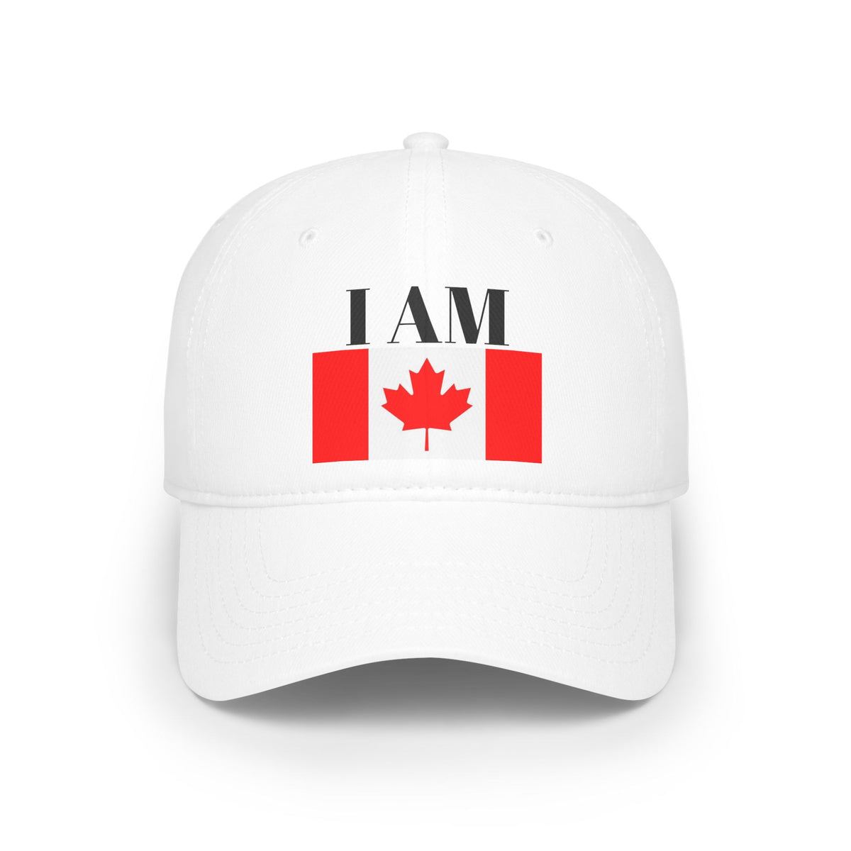I Am Canadian Statement Low Profile Baseball Cap One Size