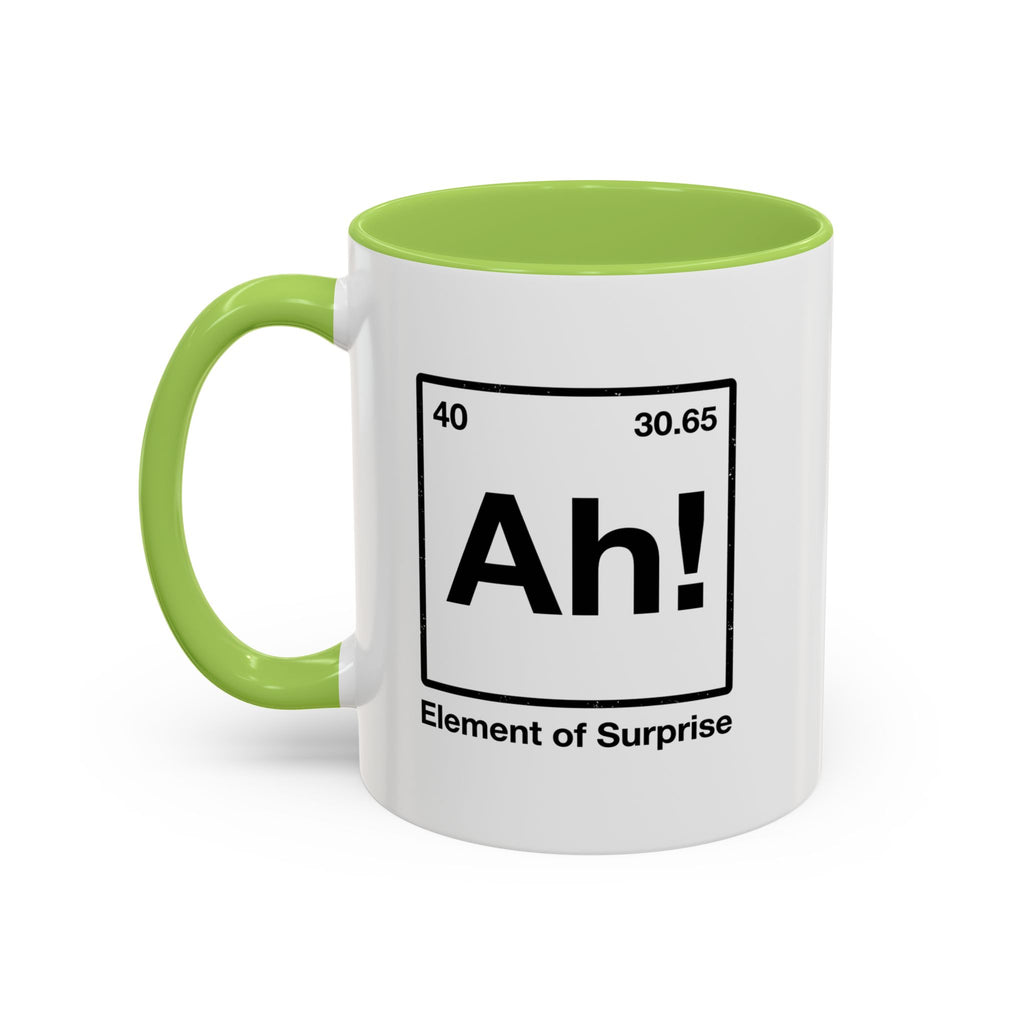Periodic Table 'Ah!' Accent Coffee Mug — Element of Surprise (11/15oz)