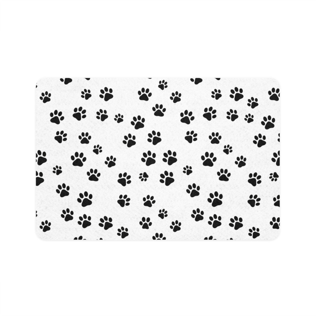 Cat Paw Print Pet Food Mat (12x18) – Non-Slip Feeding Placemat for Dogs & Cats