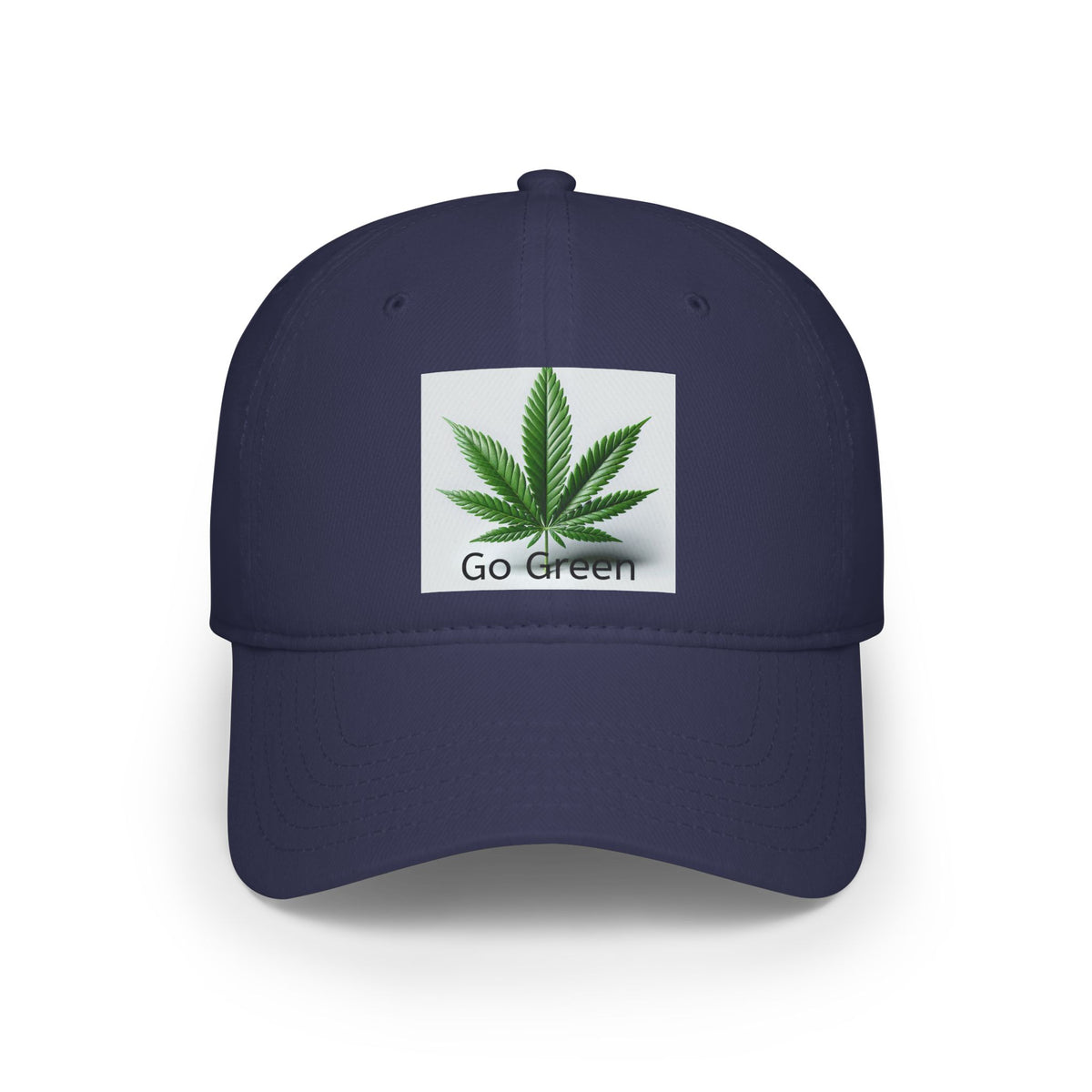 Go Green Marijuana Leaf - Low Profile Baseball Cap Pro pot One Size