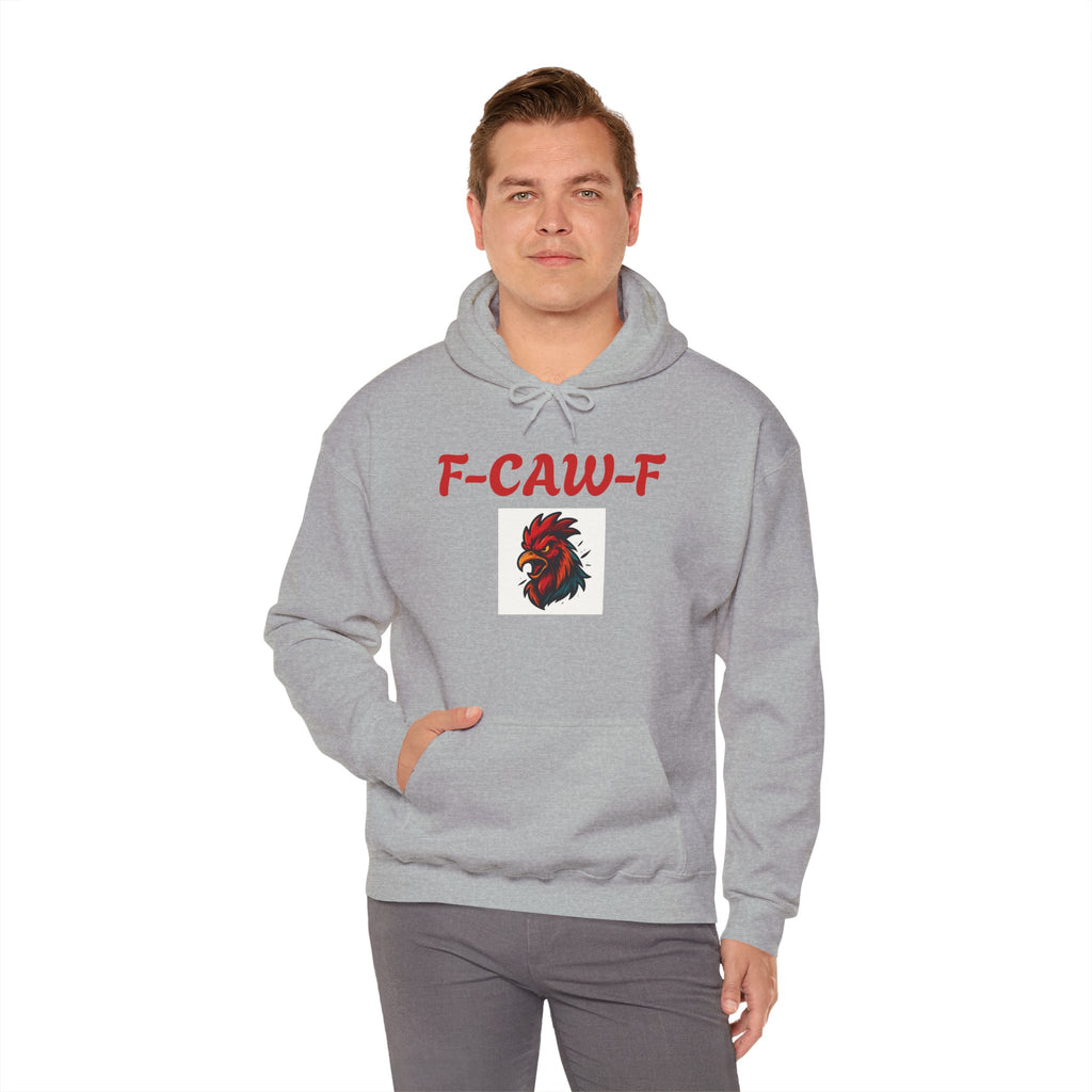Rooster F-CAW-F Graphic Hoodie – Funny Rooster Farm & Poultry Lover Sweatshirt