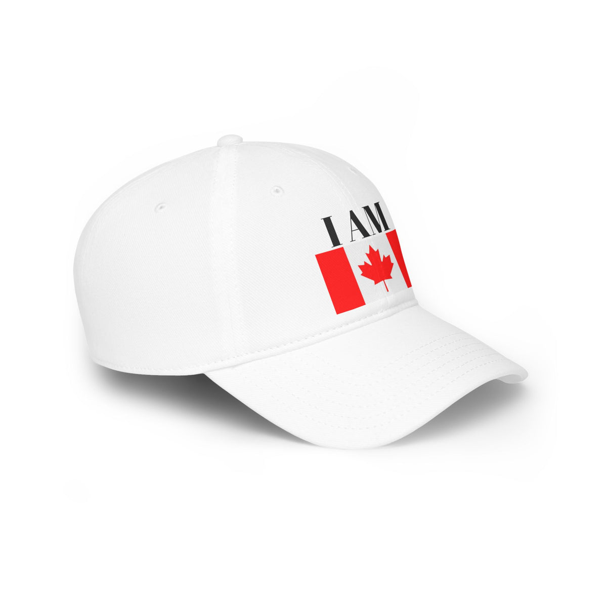 I Am Canadian Statement Low Profile Baseball Cap One Size