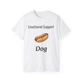 Emotional Support Dog T-Shirt — Funny Hot Dog Graphic Unisex Tee