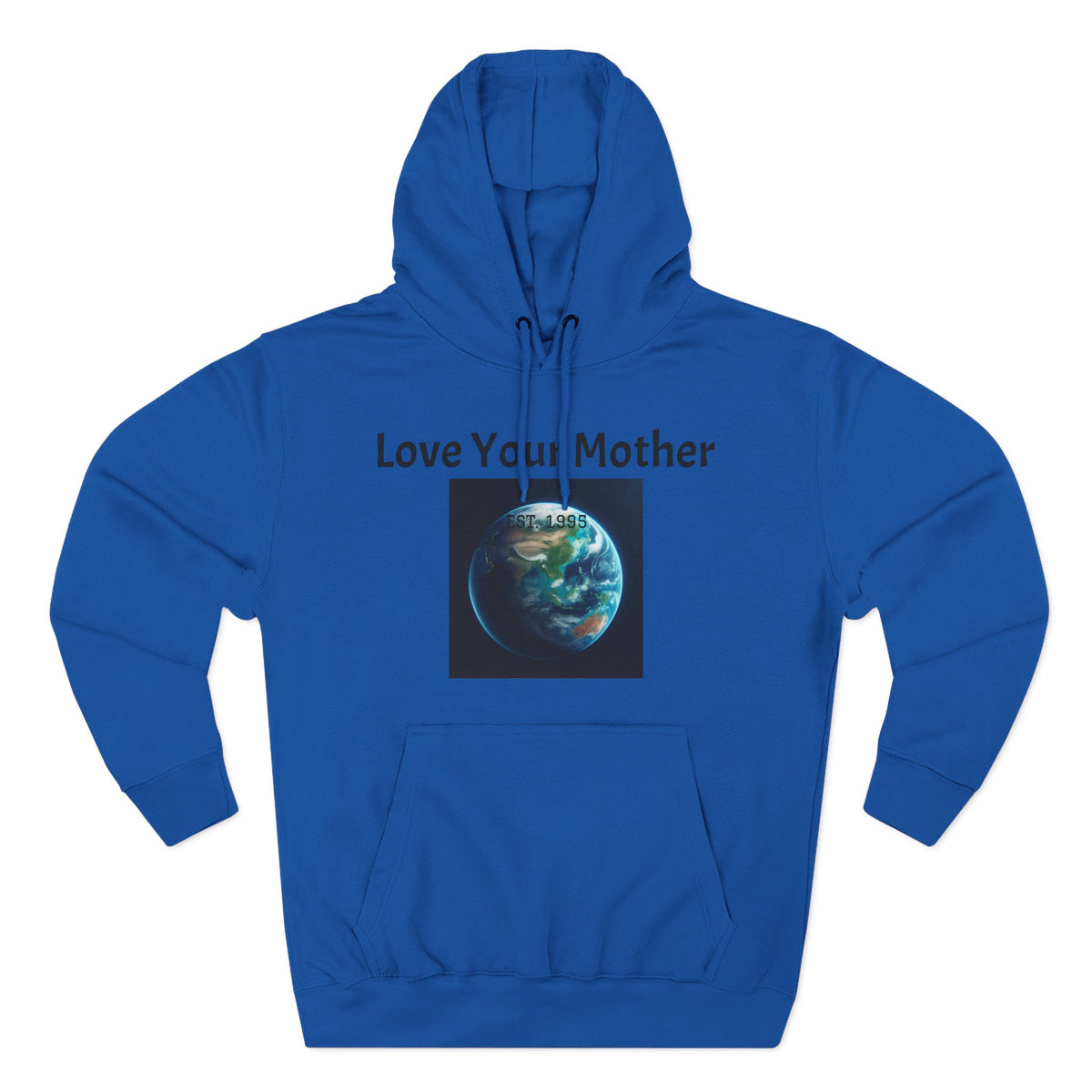 Hoodie - "Love Your Mother" Earth Graphic Hoodie (Eco Awareness, Earth Day)